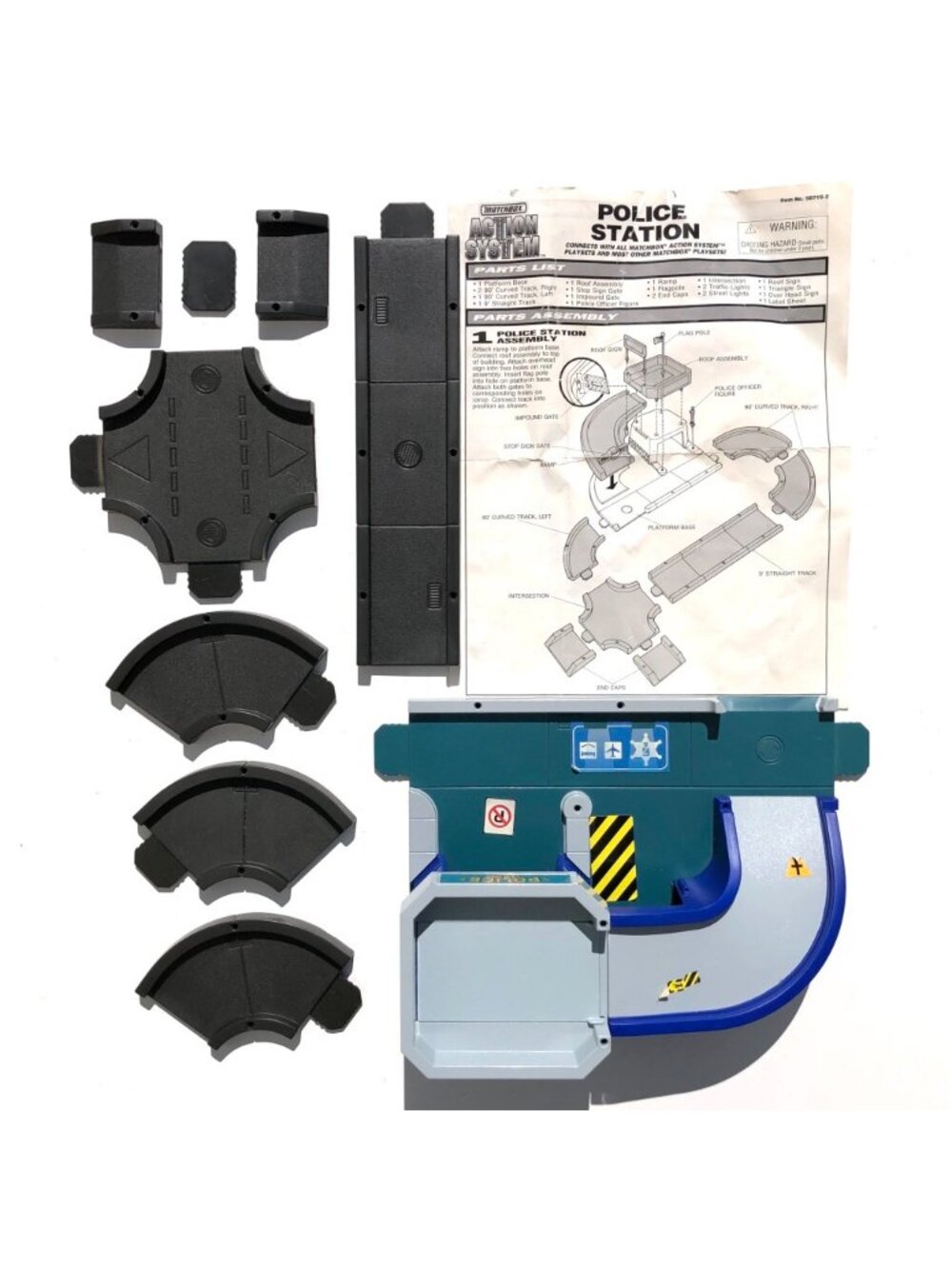 Matchbox Action System Police Station Toy Set 50715-2 AS IS PARTS INCOMPLETE